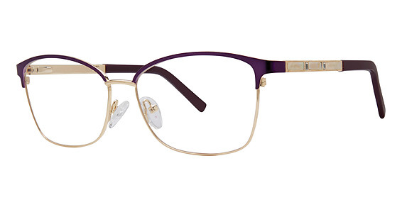 Modern Art A603 Eyeglasses, Matte Plum/Gold