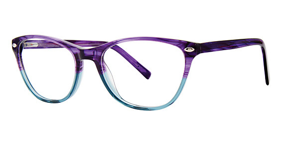 Genevieve ARIEL Eyeglasses, Purple/Mint