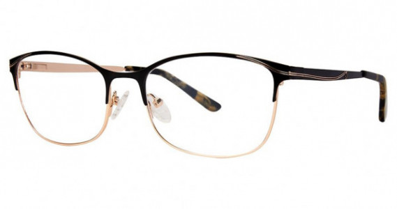 Genevieve Compelling Eyeglasses, matte black/gold