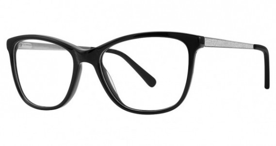 Genevieve Flirtatious Eyeglasses, black/silver