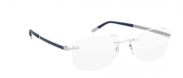 Silhouette Prestige DC Eyeglasses, 7000 Rhodium / Navy