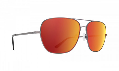Spy Optic Tatlow Sunglasses, Matte Gunmetal / HD Plus Gray Green with Red Spectra Mirror