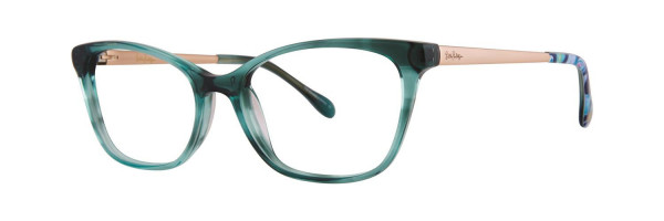 Lilly Pulitzer Selma Eyeglasses, Teal In The Details