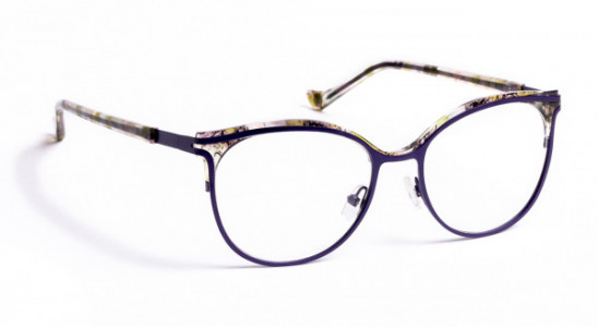 VOLTE FACE LIME Eyeglasses, DARK PURPLE/ORGANIC GREEN (7045)