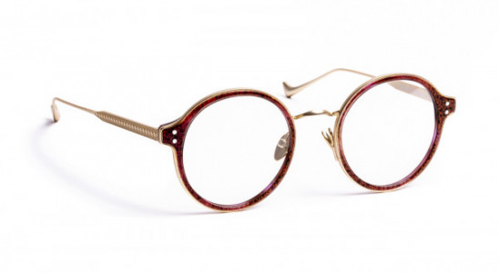 VOLTE FACE LOOK Eyeglasses, PLUM SPARKLING DEMI + GOLD TEMPLE (7505)
