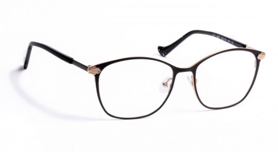 VOLTE FACE LILY Eyeglasses, SATIN BLACK/PINK GOLD (0057)