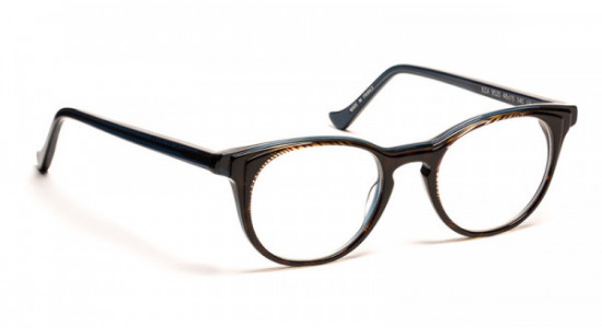 VOLTE FACE ILEA Eyeglasses, BLACK FABRIC/DEMI/BLUE + DEMI TEMPLE (9520)