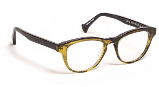 VOLTE FACE GINGER Eyeglasses, KHAKI/PURPLE LACES (4970)
