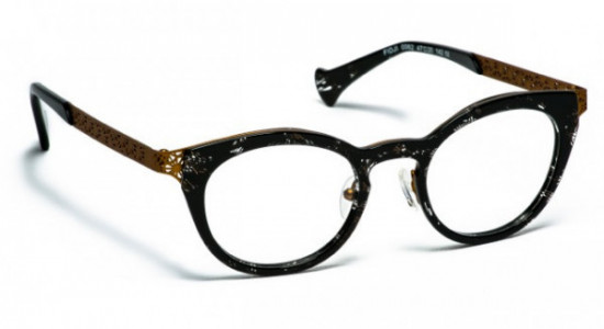 VOLTE FACE FIDJI Eyeglasses, BLACK/COPPER (0062)