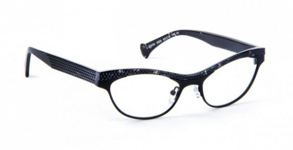 VOLTE FACE EDITA Eyeglasses, BLACK PATTERN/MATTE BLACK (0500)