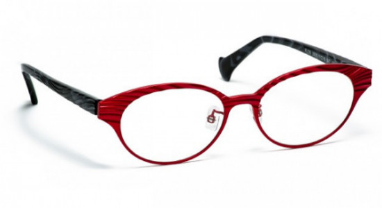 VOLTE FACE FLOS-AF Eyeglasses, BURGUNDY/BLACK CARIOCA (3505)