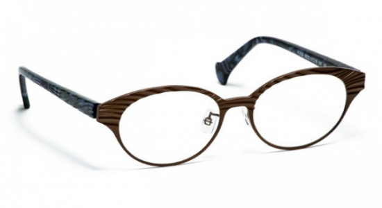 VOLTE FACE FLOS-AF Eyeglasses, BROWN/SHELL PURPLE (9072)