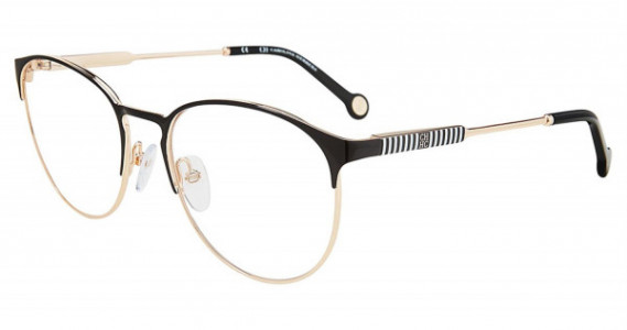 Carolina Herrera VHE136K Eyeglasses, Black Gold 0301