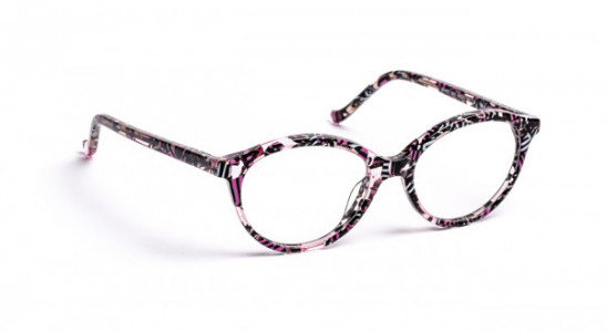J.F. Rey SMART Eyeglasses, BLACK/PINK LACE 6/8 GIRL (0580)