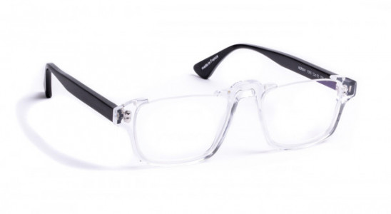 J.F. Rey NORWAY Eyeglasses, CRYSTAL + MATT BLACK TEMPLE (1000)