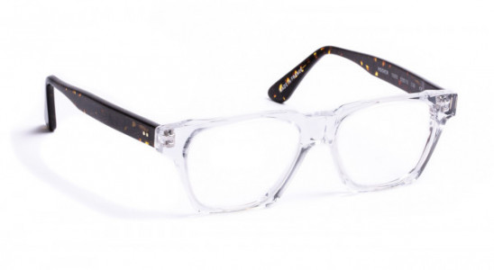 J.F. Rey HOOVER Eyeglasses, CRYSTAL + TEMPLE BROWN TWEED/DEMI (1099)