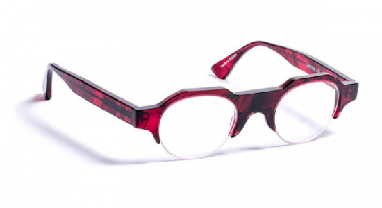 J.F. Rey STANFORD Eyeglasses, RED MARBLE (3535)