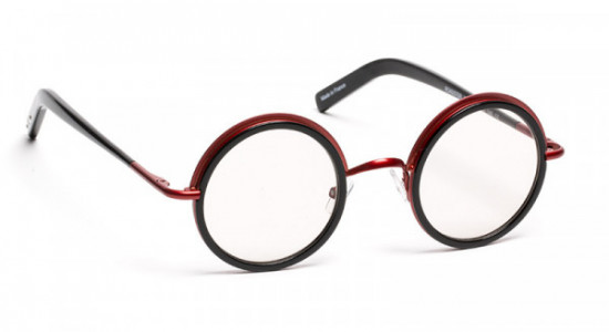 J.F. Rey ROADSTER Eyeglasses, SHINY BLACK/RED (0030)