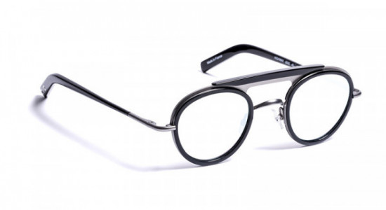 J.F. Rey HIGHWAY Eyeglasses, BLACK/SILVER BRUSHED (0000)