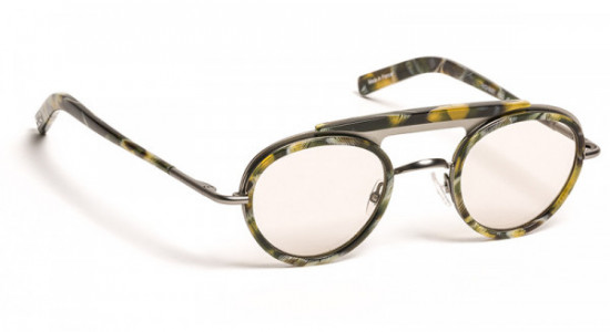 J.F. Rey HIGHWAY Eyeglasses, GREEN HORN/GUN (4500)