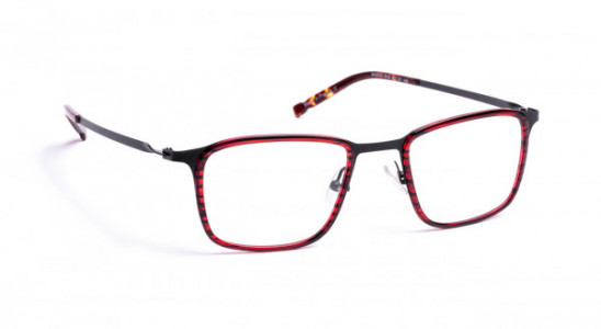 J.F. Rey SH2012 Eyeglasses, BLACK / RED (0030)