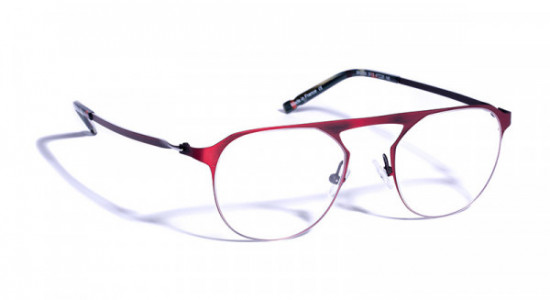 J.F. Rey SH2004 Eyeglasses, BRUSHED RED / SILVER (3013)