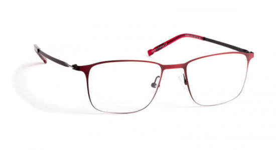 J.F. Rey SH2003 Eyeglasses, BRUSHED RED / SILVER (3013)