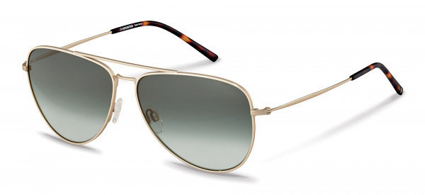 Rodenstock R1425 Sunglasses, A gold, havana (gradient pilot green)