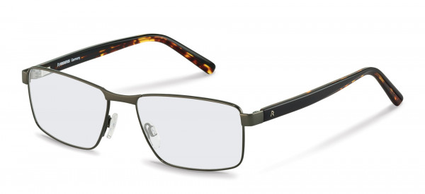 Rodenstock R2621 Eyeglasses, B dark gunmetal, black havana