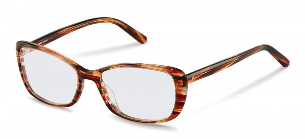 Rodenstock R5332 Eyeglasses, B red brown structured