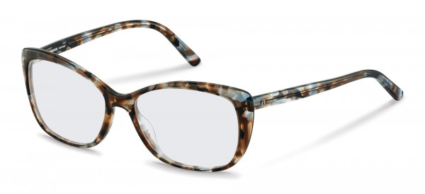 Rodenstock R5333 Eyeglasses, B blue brown structured