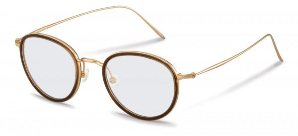 Rodenstock R7096 Eyeglasses, B brown, light gold