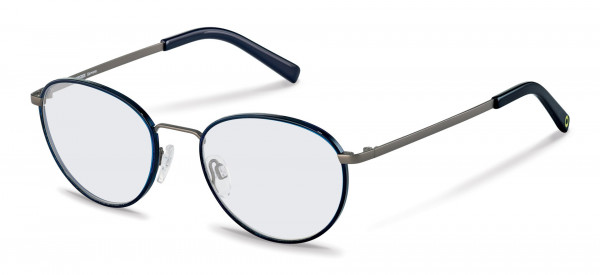 Rodenstock RR217 Eyeglasses, B dark blue, gunmetal