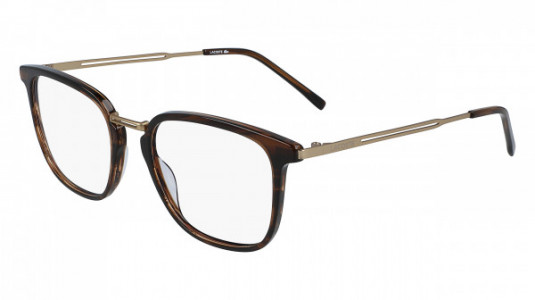Lacoste L2853PC Eyeglasses, (214) HAVANA/STRIPED BROWN