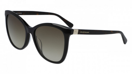 Longchamp LO648S Sunglasses, (010) BLACK/HAVANA