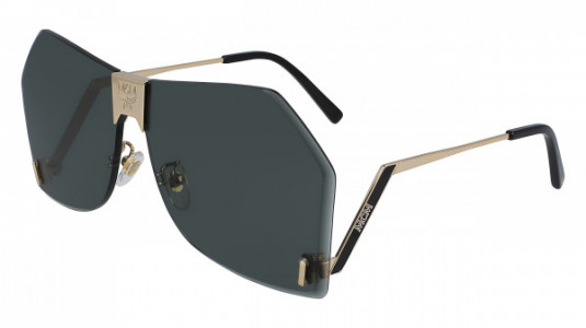 MCM MCM135S Sunglasses, (738) SHINY GOLD/GREY