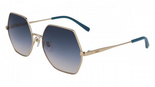 MCM MCM140S Sunglasses, (785) SHINY ROSE GOLD/BLUE ROSE