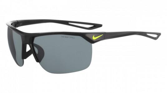 Nike NIKE TRAINER EV0934 Sunglasses, (001) BLACK/VOLT WITH GREY W/SILVER FLASH  LENS