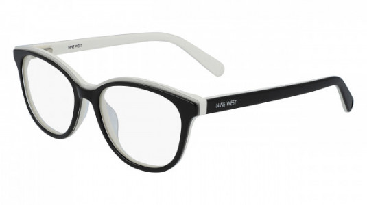 Nine West NW5172 Eyeglasses, (001) BLACK WHITE LAMINATE