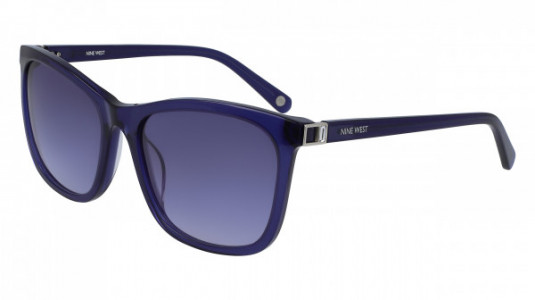 Nine West NW637S Sunglasses, (400) CRYSTAL NAVY