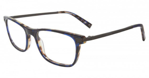 John Varvatos V412 Eyeglasses, BLUE/TORT (0BLE)