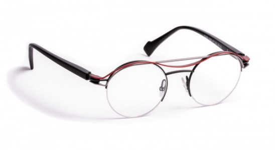 J.F. Rey JF2858 Eyeglasses, BLACK / RED (0000)