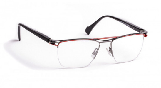 J.F. Rey JF2857 Eyeglasses, SHINY RUTHENIUM / BLACK (0200)
