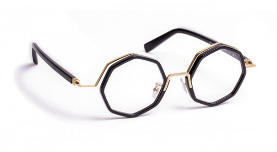 J.F. Rey JF1483 Eyeglasses, SHINY BLACK/SHINY GOLD (0050)