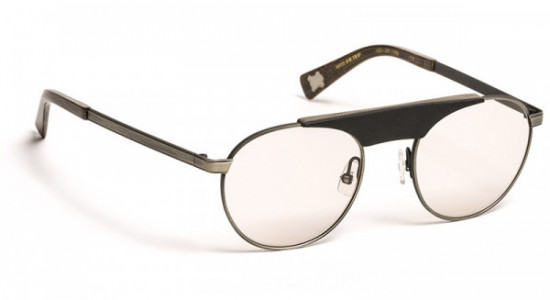 J.F. Rey PETER Eyeglasses, LEATHER BLACK/BROWN (0090)