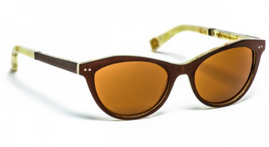 J.F. Rey PRUNE-SUN Sunglasses, SUNGLASS BROWN LEATHER / WHITE (9010)