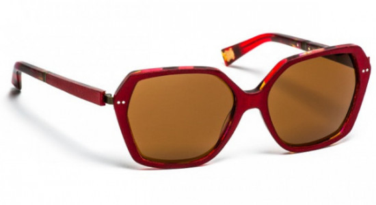J.F. Rey PAREO-SUN Sunglasses, SUNGLASS RED LEATHER / RED PUCCI (3035)