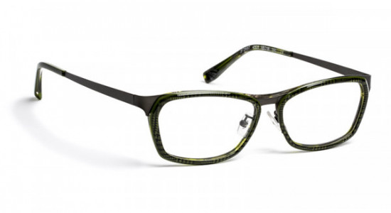 J.F. Rey JF2697-AF Eyeglasses, KAKHI/GREEN + GREY METAL (4505)