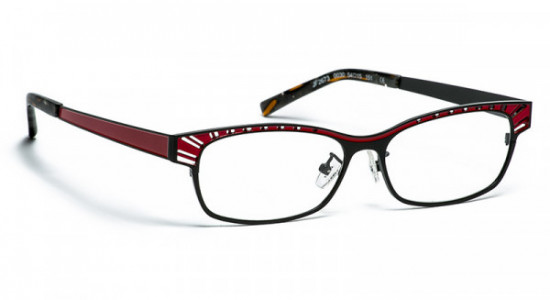 J.F. Rey JF2673-AF Eyeglasses, BLACK/RED (0030)