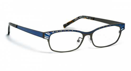 J.F. Rey JF2673-AF Eyeglasses, GUN/NAVY BLUE (0525)